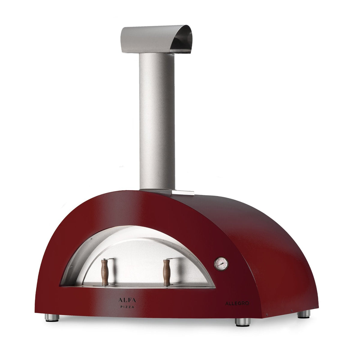 Alfa Allegro 39-Inch Wood Fired Countertop Pizza Oven (Antique Red) - FXALLE-LROA-T image 0