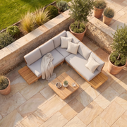 Ava Corner Sofa Set in Latte image 1