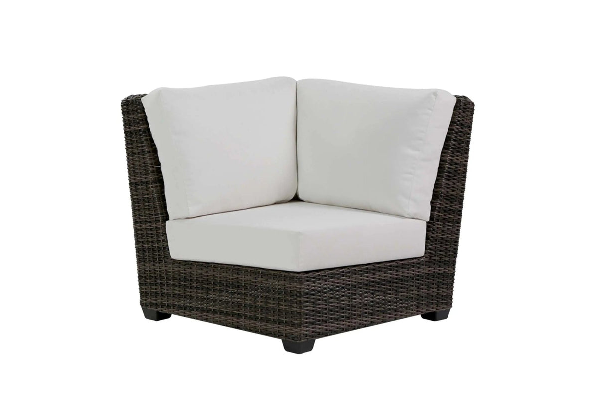 Coral Gables Corner Sectional Piece with Switch Flax Cushions image 0