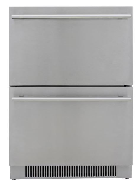 Blaze 23.5-Inch Stainless Steel 5.1 Cu. Ft Outdoor Rated Double Refrigerated Drawers - BLZ-SSRF-DBDR5.1 image 0