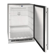 U-Line 24-Inch Stainless Steel Outdoor Refrigerator w/ Reversible Hinge and Door Lock - UORE124-SS31A image 0