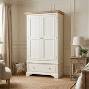 Amberley Double Wardrobe in Warm White image 0