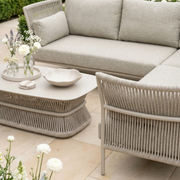 Salina Corner Group Set with Aluminium Table in Latte image 1