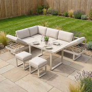 Lyra Corner Dining Set in Latte image 1