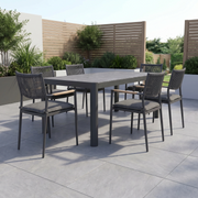Tellaro 6 Seat Extending Dining Set in Grey (Ex Display) image 1