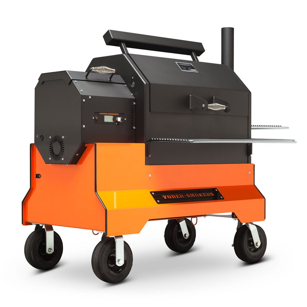 Yoder Smokers YS640s Pellet Grill on Competition Cart image 0