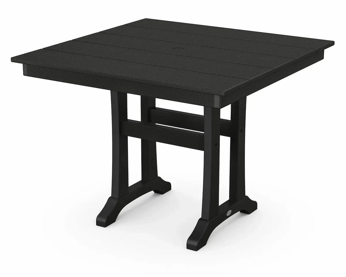 POLYWOOD Farmhouse Trestle 37" Square Dining Table image 0