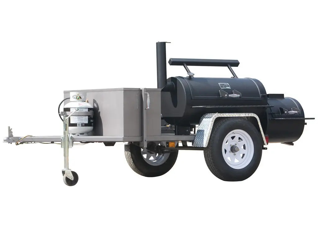 Yoder Smokers 20" Santa Fe Trailer Mounted Offset Smoker image 0
