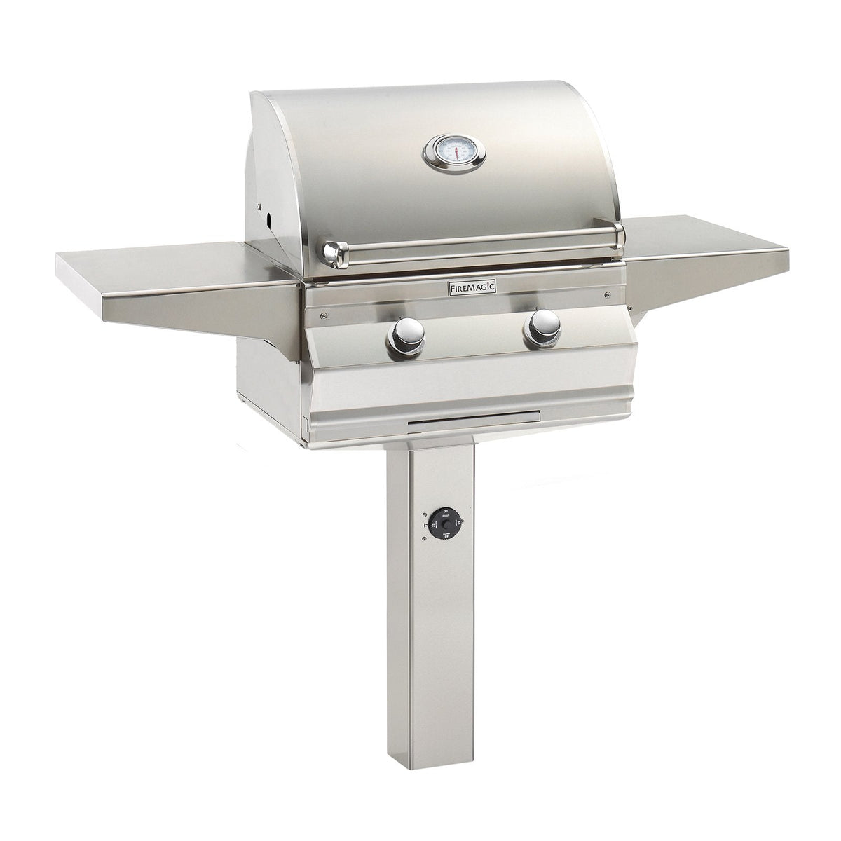 Fire Magic Choice C430i 24-Inch Propane Gas In-Ground Post Mounted Grill w/ Analog Thermometer - C430S-RT1P-G6 image 0