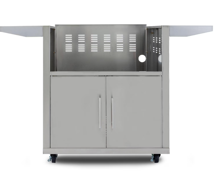 Blaze Stainless Steel Grill Cart with Two Storage Drawers and Single Access Door for 30-Inch Griddle - BLZ-GRIDDLE-CART-SC image 0