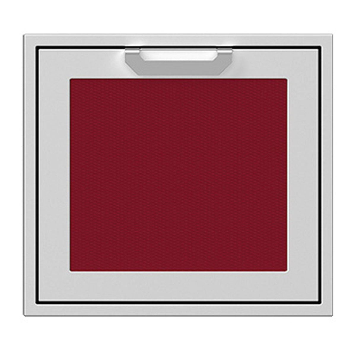 Hestan 24-Inch Single Access Door w/ Recessed Marquise Accented Panel (Left Hinge) in Burgundy - AGADL24-BG image 0