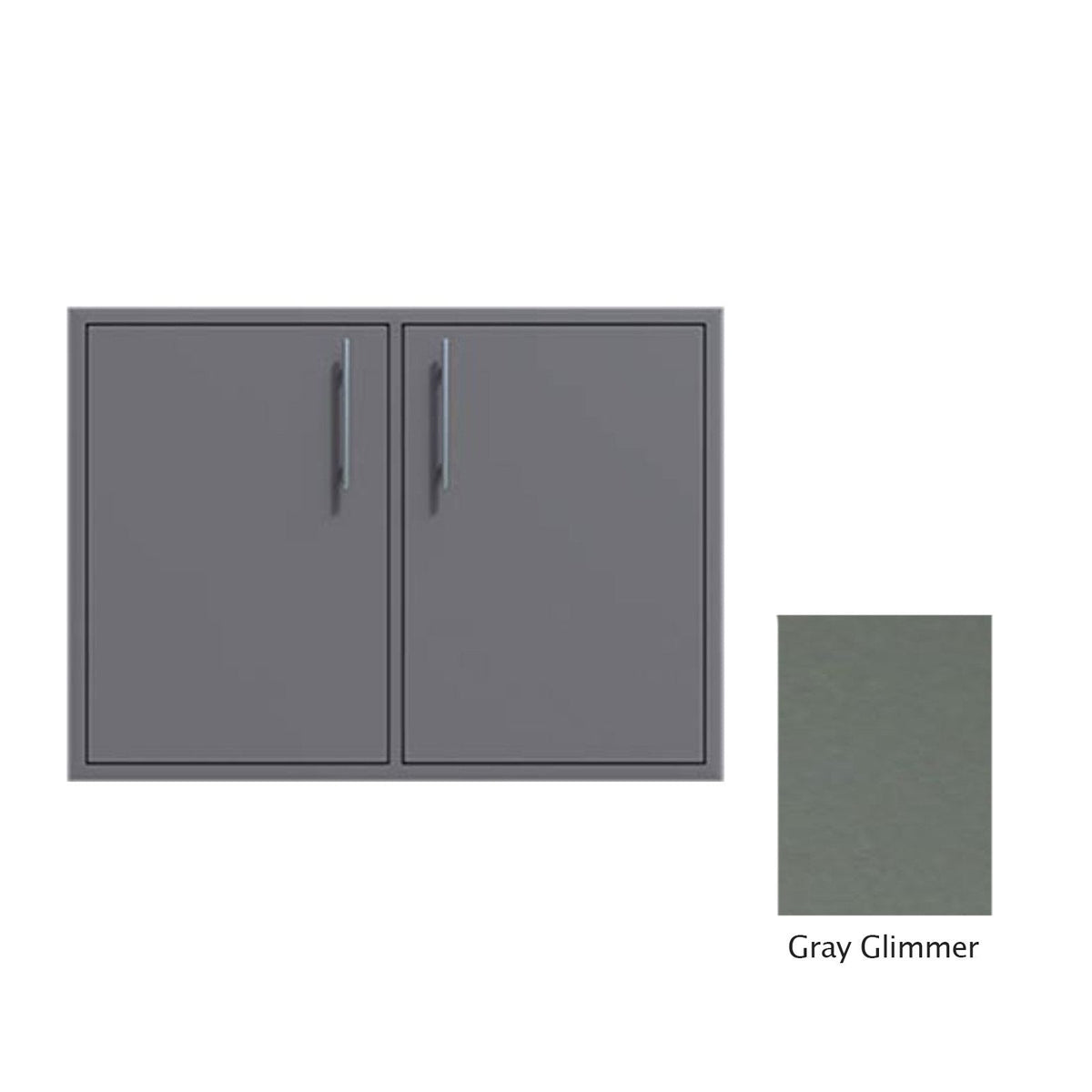 Canyon Series 36"w by 29"h Double Door Enclosure w/ Adj. Shelf In Grey Glimmer - CAN0011-F01-TexturedGreyGlimmer image 0