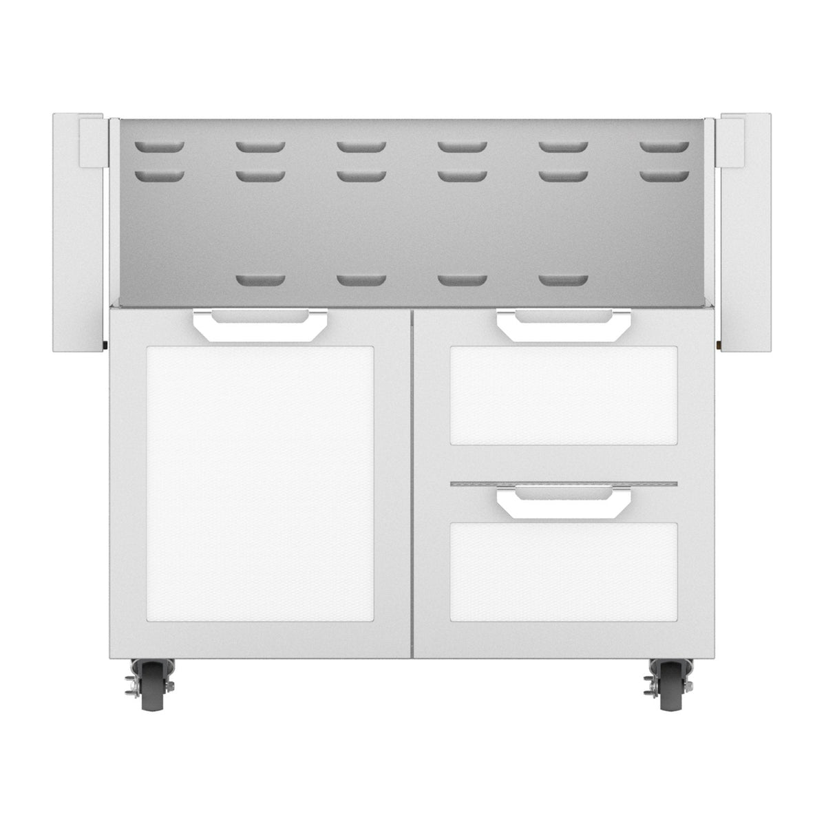 Hestan 36-Inch Double Drawer and Door Grill Cart in White - GCR36-WH image 0