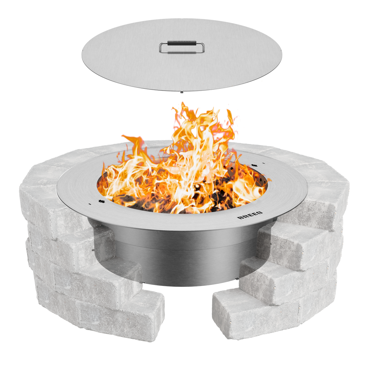 Zentro Stainless Steel Smokeless Fire Pit Insert image 0