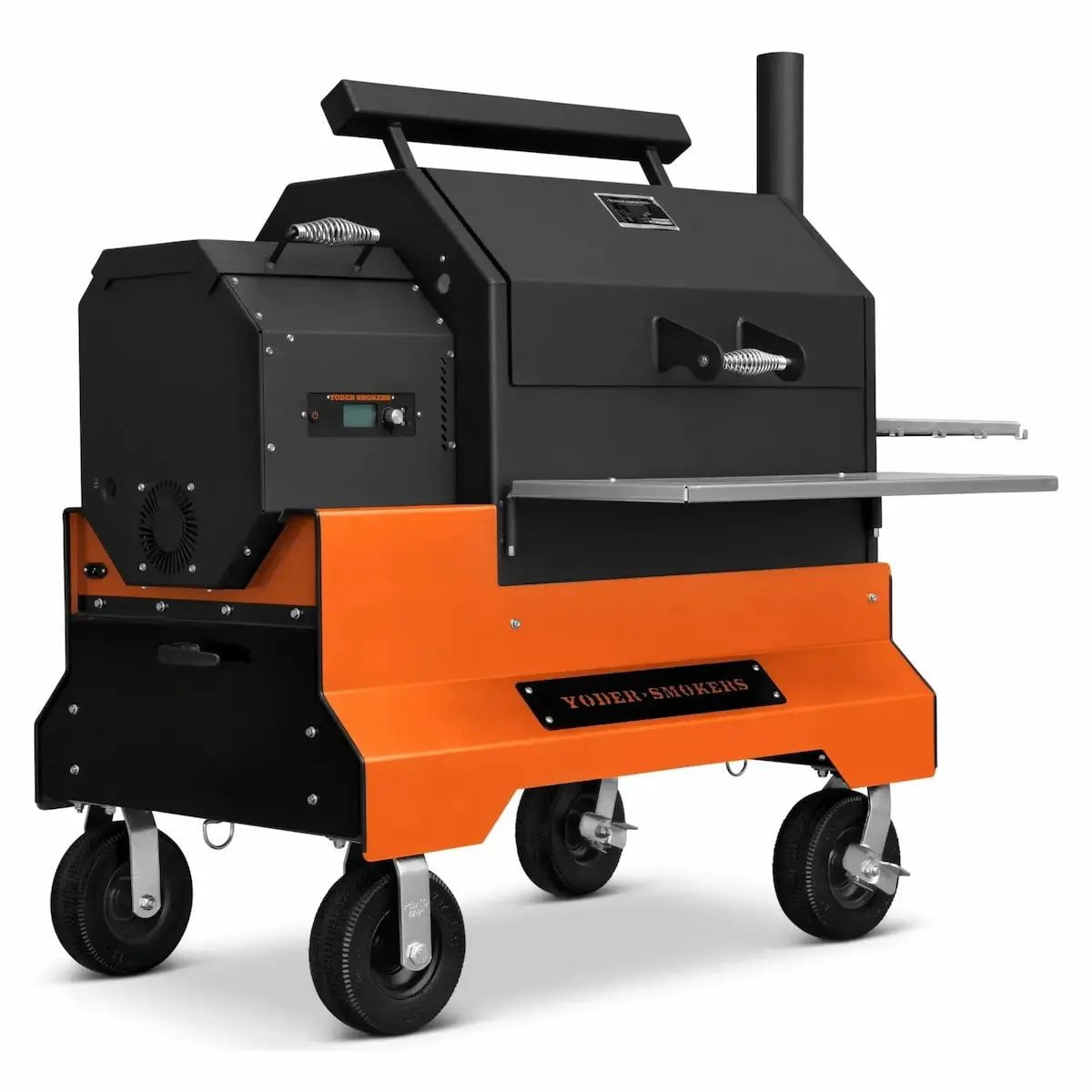 Yoder Smokers YS640s Pellet Grill on Competition Cart with Storage Drawer image 0