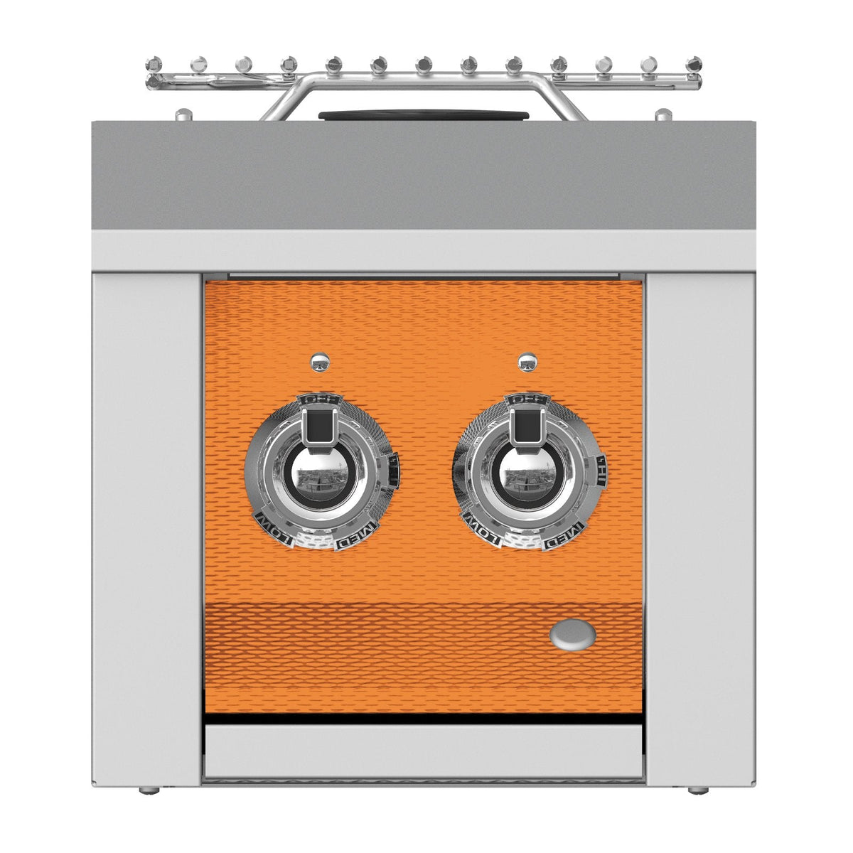 Aspire by Hestan 12-Inch Natural Gas Built-In Double Side Burner (Citra Orange) - AEB122-NG-OR image 0