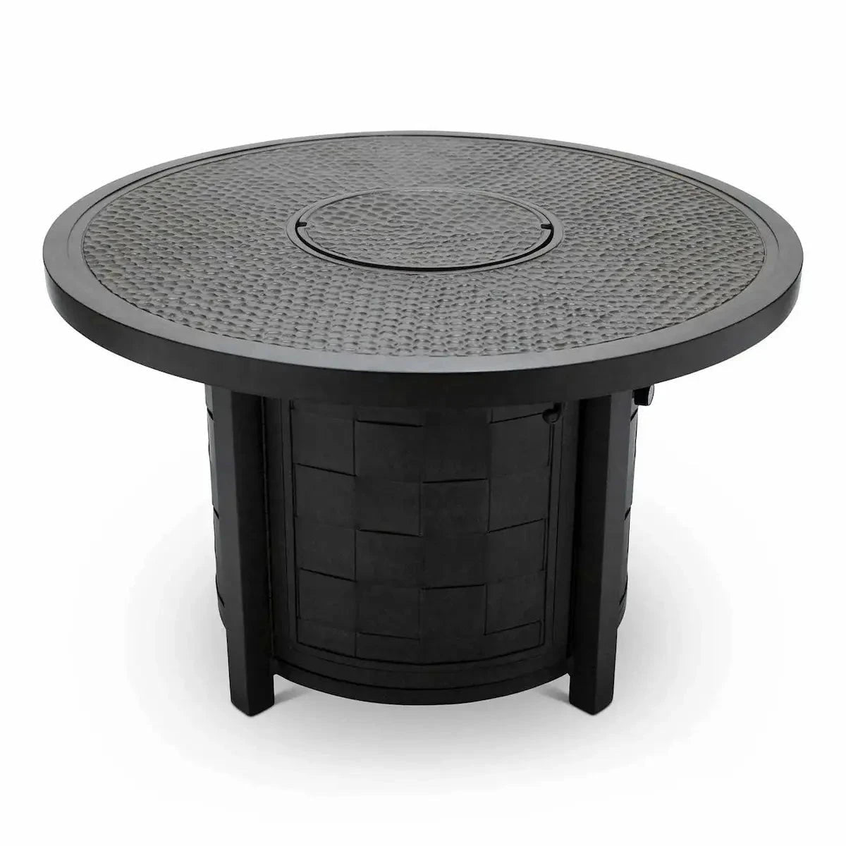 Castelle Classical 40" Round Fire Pit with Forged Top and Antique Walnut Finish image 0