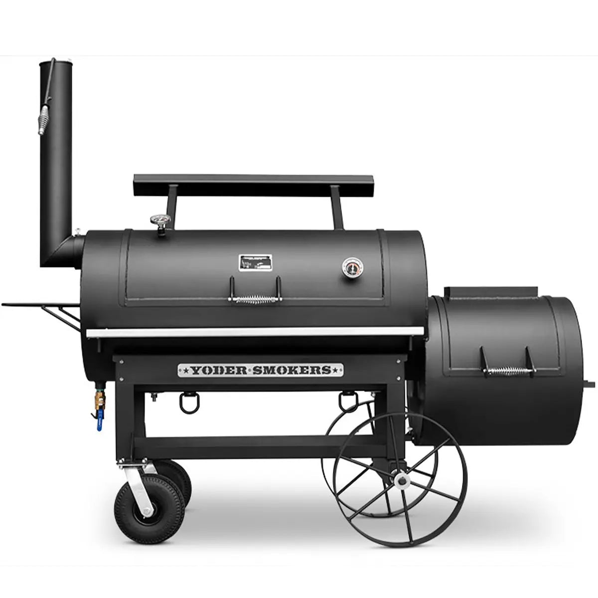 Yoder Smokers 24" Kingman Offset Smoker with Casters image 0