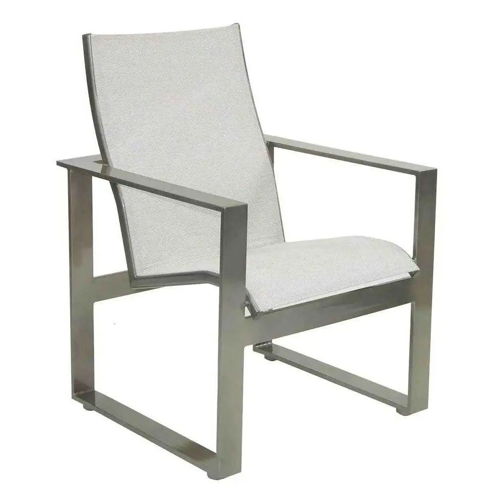 Castelle Park Place Sling Dining Chair with Jasmine Frame and Sailing Seagull Fabric image 0