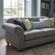 Chesterfield 2 Seat Sofa in Smoke Grey image 1