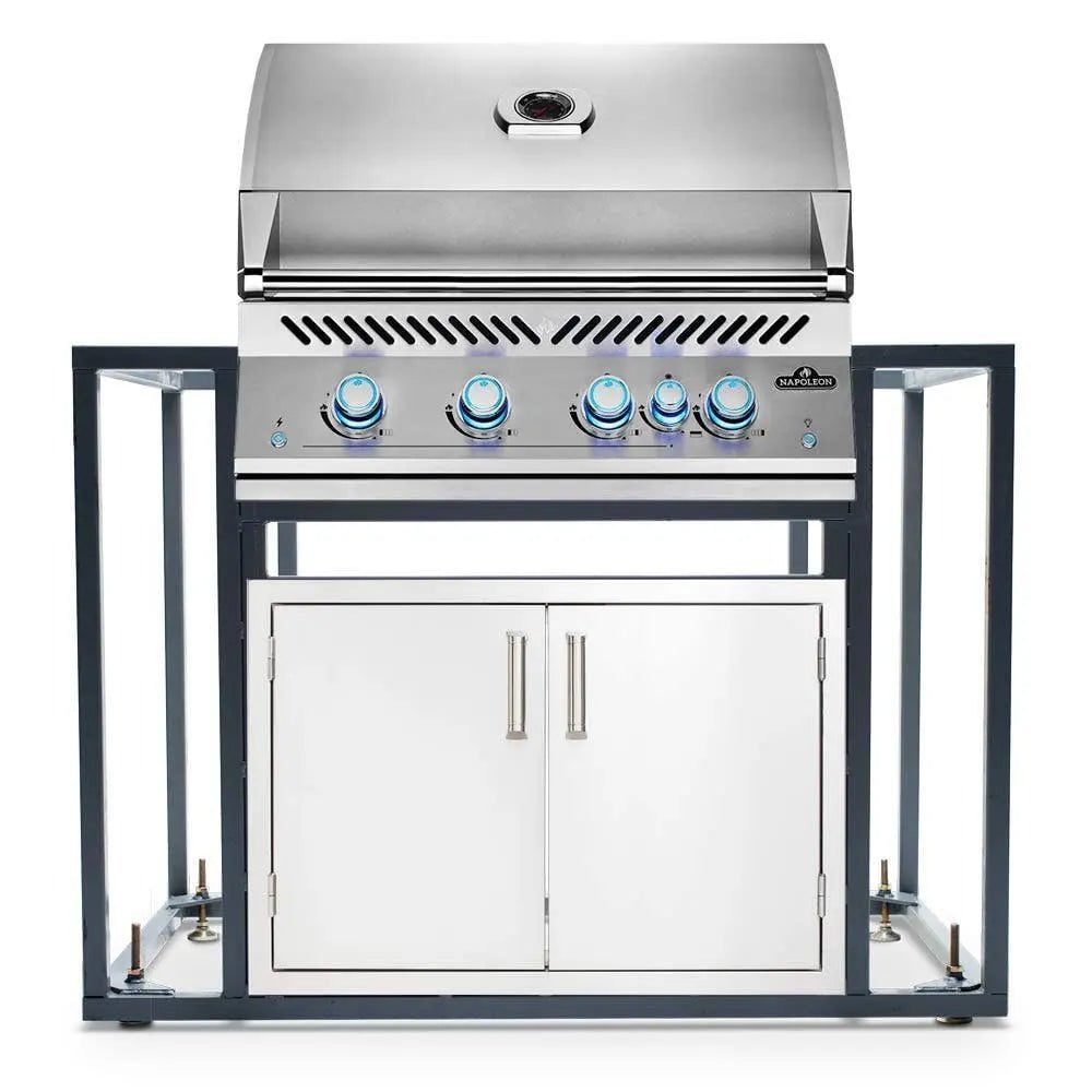 Napoleon BIG32RB Gas BBQ Grill Island with 30x19 Double Access Doors image 0
