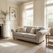 Chesterfield 2 Seat Sofa in Warm Grey image 0