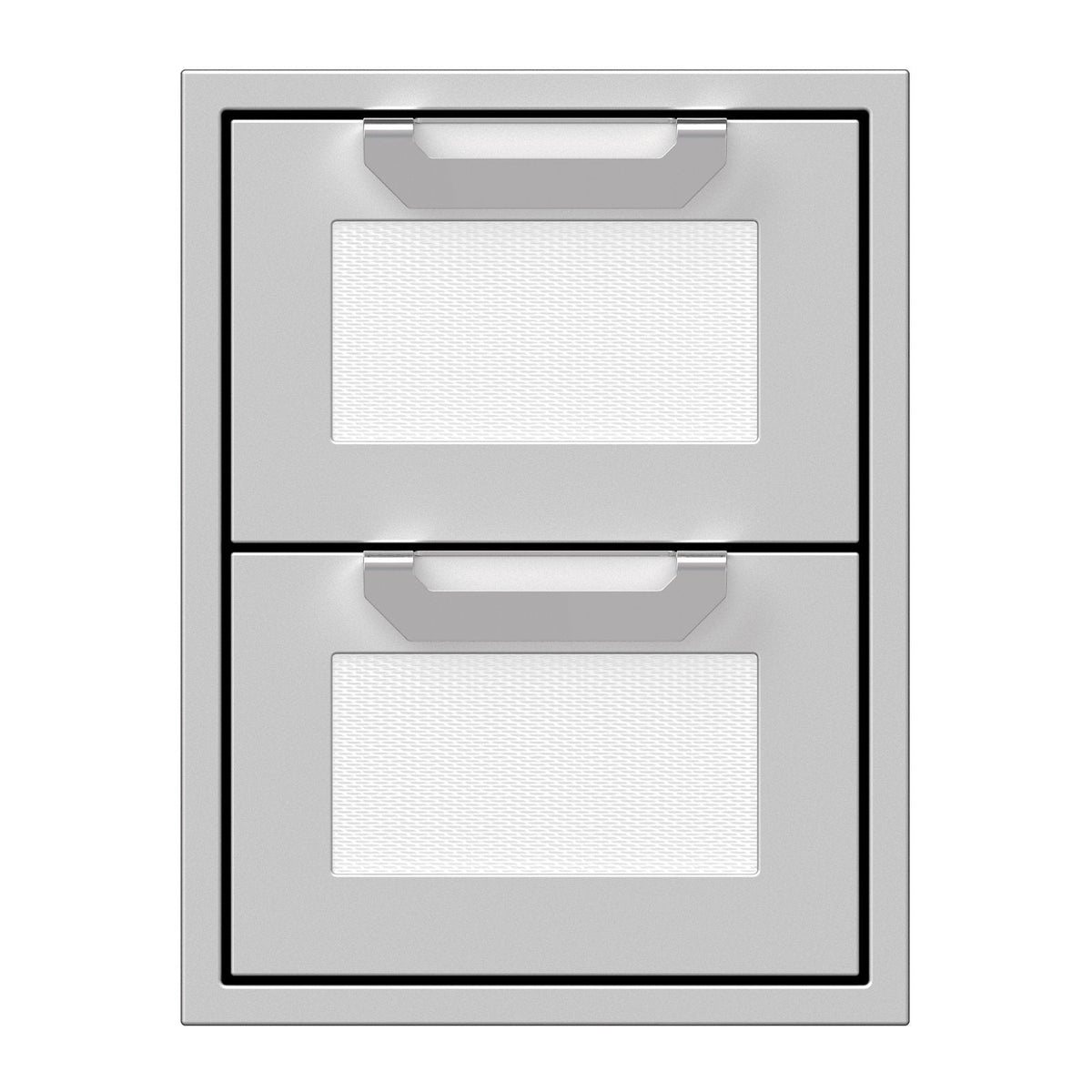 Hestan 16-Inch Double Drawers w/ Recessed Marquise Accented Panels in White - AGDR16-WH image 0