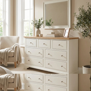Amberley 3 Over 4 Chest of Drawers in Warm White image 0