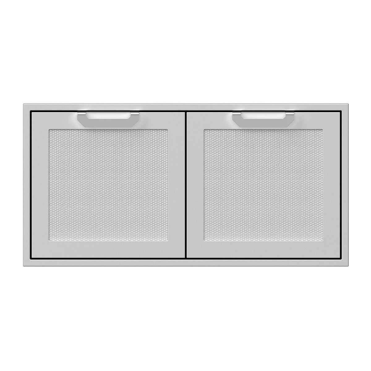 Hestan 42-Inch Double Access Doors w/ Recessed Marquise Accented Panels in Stainless Steel - AGAD42 image 0