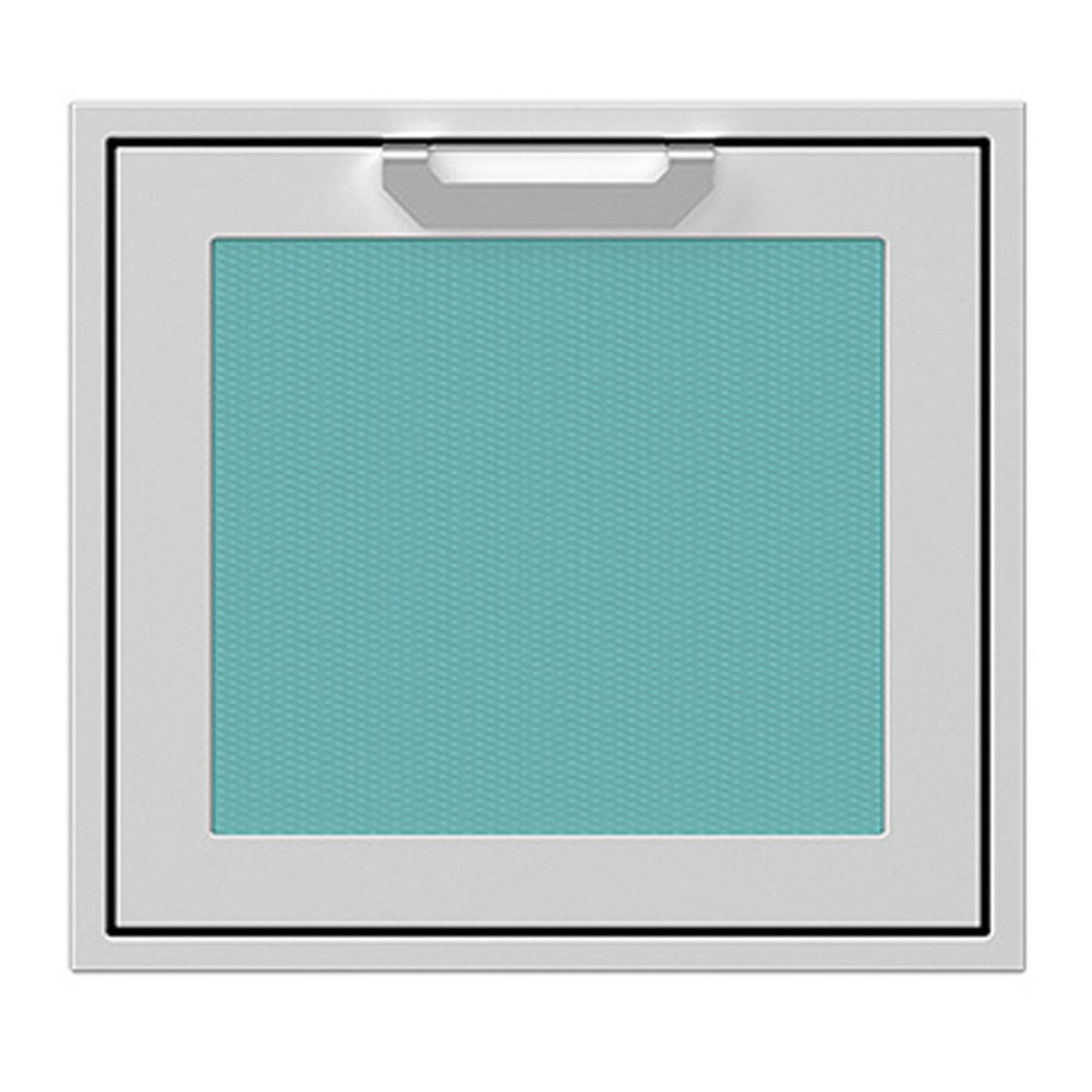Hestan 24-Inch Single Access Door w/ Recessed Marquise Accented Panel (Left Hinge) in Turquoise - AGADL24-TQ image 0