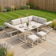 Lyra Corner Dining Set in Latte image 0