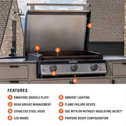 28" Drop-in Griddle with Hood (Propane) image 3