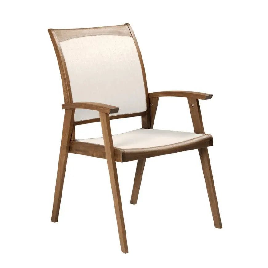 Jensen Outdoor Topaz Sling Arm Chair with Beige Sling image 0