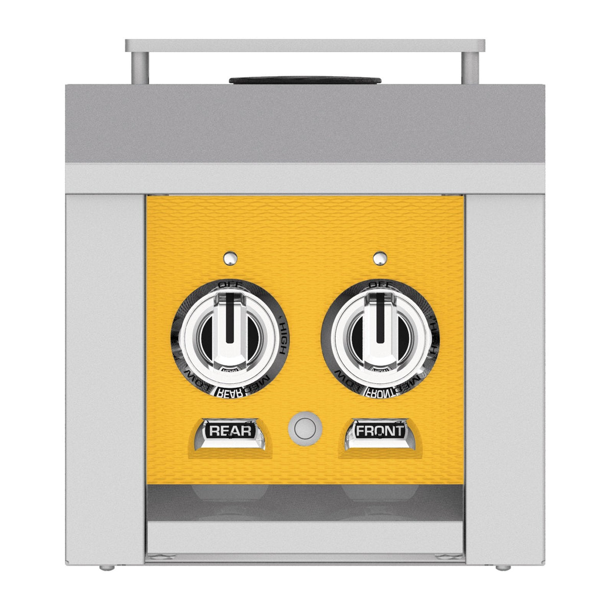 Hestan 12-Inch Propane Gas Built-In/Cart Mounted Double Side Burner in Yellow - AGB122-LP-YW image 0