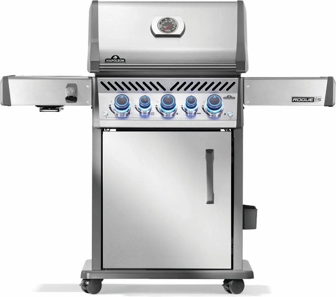 Napoleon Rogue PRO-S 425 Gas BBQ Grill with Infrared Side and Rear Burners, Stainless Steel image 0