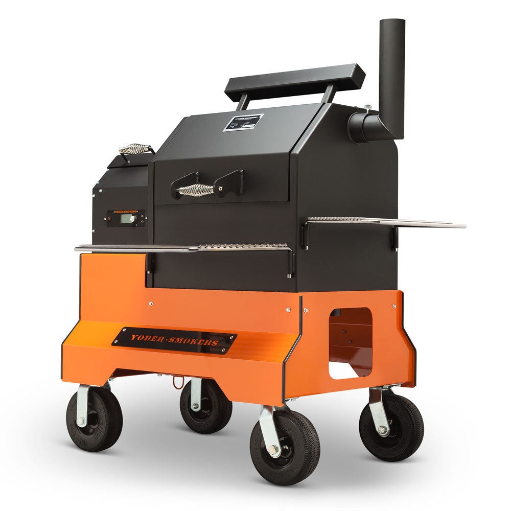 Yoder Smokers YS480s Pellet Grill on Competition Cart image 0