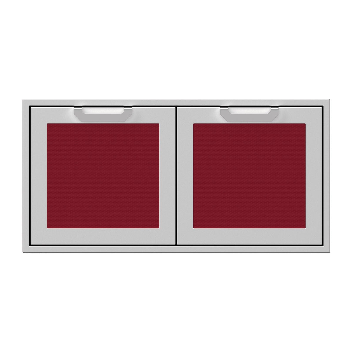 Hestan 42-Inch Double Access Door Propane Tank and Storage Cabinet w/ Recessed Marquise Accent Panel in Burgundy - AGSD42-BG image 0
