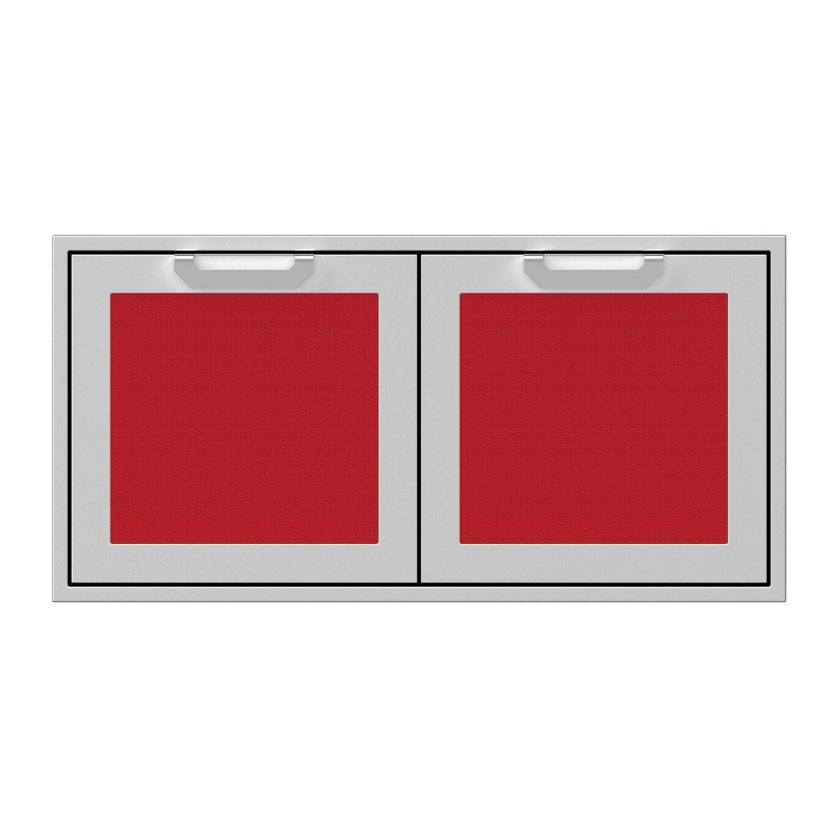 Hestan 42-Inch Double Access Doors w/ Recessed Marquise Accented Panels in Red - AGAD42-RD image 0