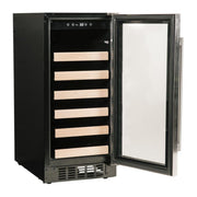 Azure 15-Inch Wine Center w/ Stainless Steel Trim Glass Door - A115WC-S image 1