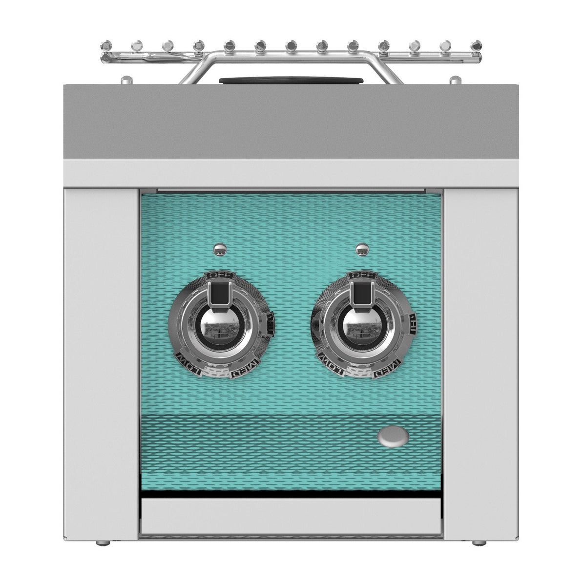 Aspire by Hestan 12-Inch Propane Gas Built-In Double Side Burner (Bora Bora Turquoise) - AEB122-LP-TQ image 0