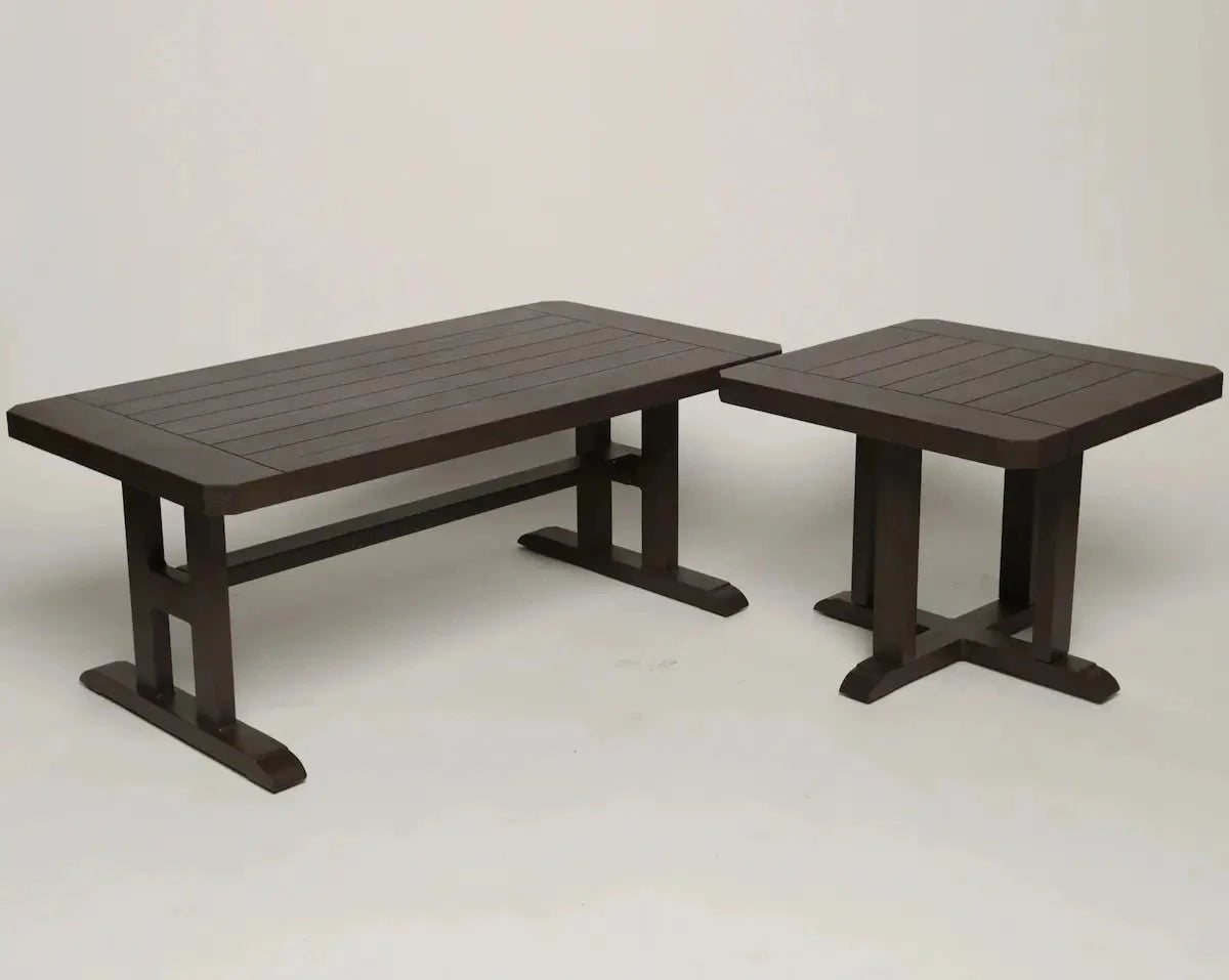 Local Special, Patio Renaissance, Hampton, End Table &amp; Coffee Table Set, Reclaimed Barnwood Finish image 0