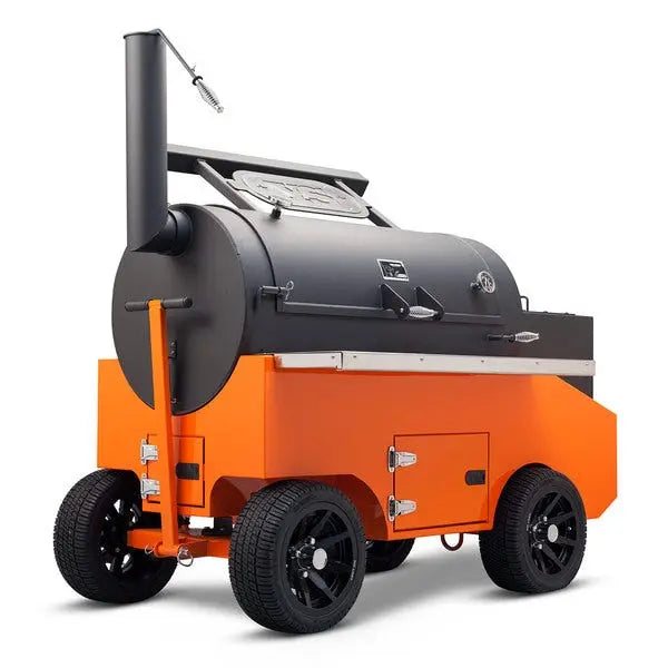 Yoder Smokers 26" Cimarron Offset Smoker on Competition Cart image 0