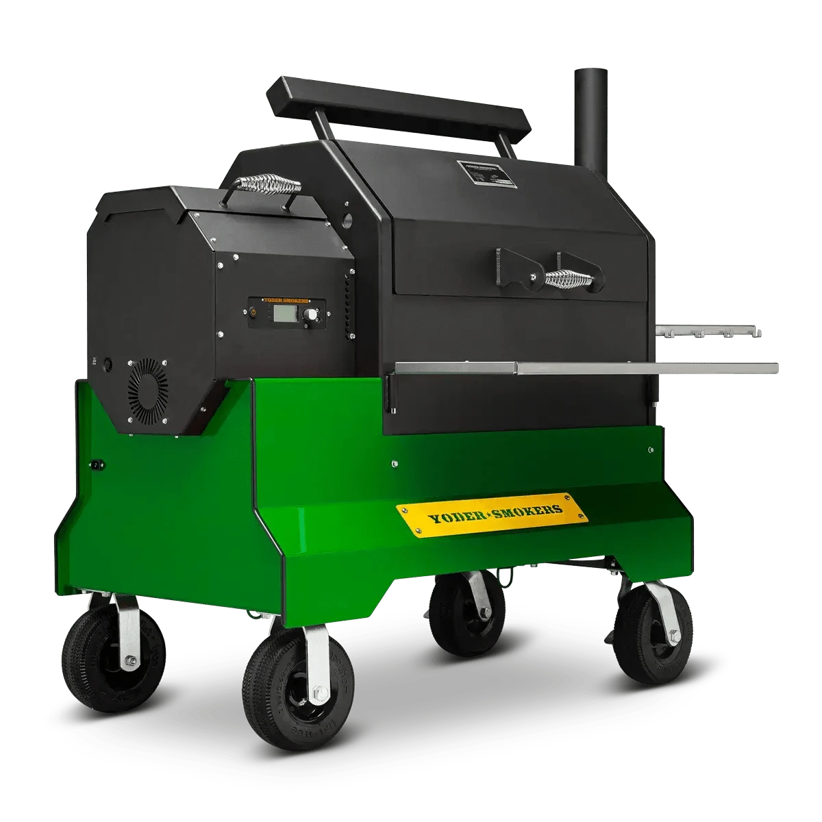 Yoder Smokers YS640s Pellet Grill on Competition Cart Limited Edition Colors image 0