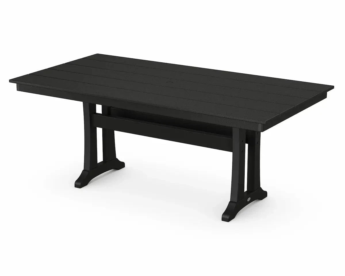 POLYWOOD Farmhouse Trestle 37" x 72" Dining Table image 0