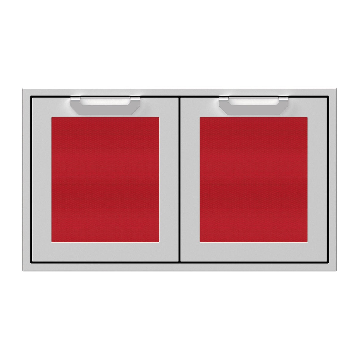 Hestan 36-Inch Double Access Doors w/ Recessed Marquise Accented Panels in Red - AGAD36-RD image 0