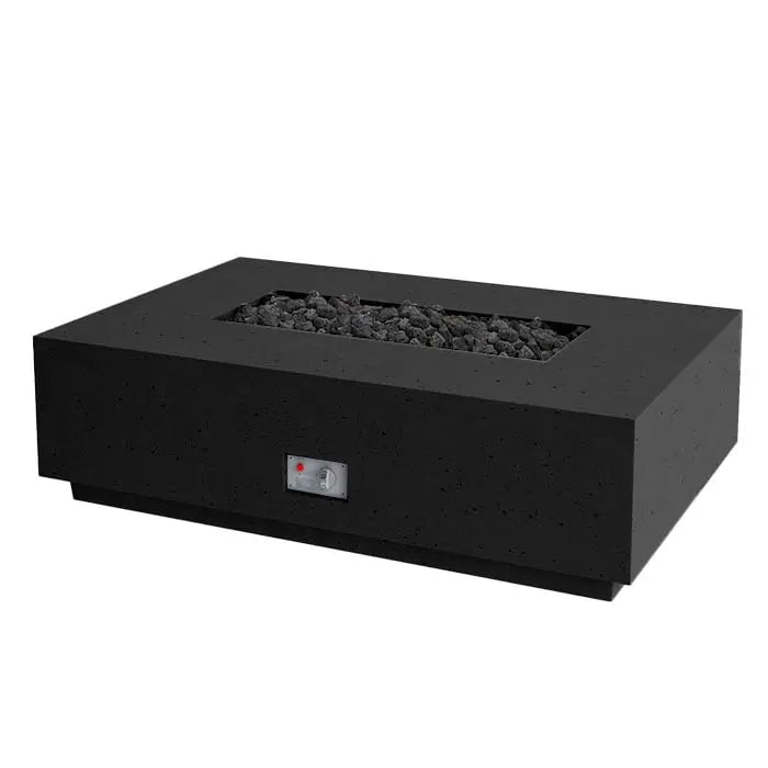 FireGear Sanctuary 1 Rectangular 56" Fire Table in Raven Black image 0