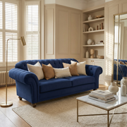 Chesterfield 2 Seat Velvet Sofa in Royal Blue image 0