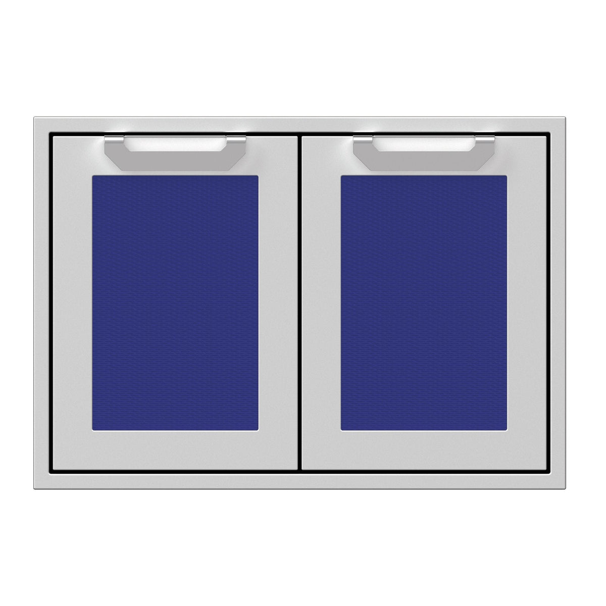 Hestan 30-Inch Double Access Door Propane Tank and Storage Cabinet w/ Recessed Marquise Accent Panel in Blue - AGSD30-BU image 0