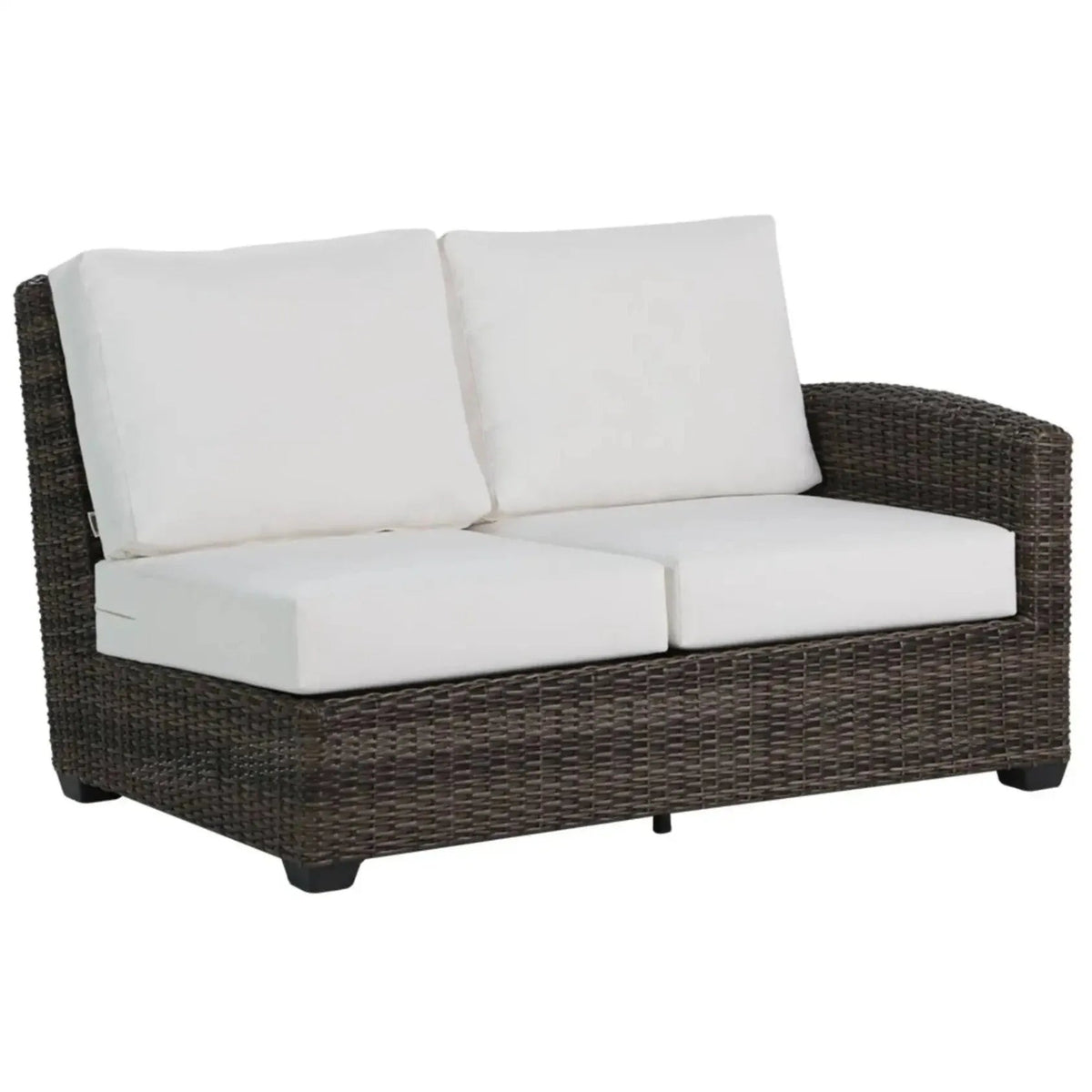Coral Gables 2-Seater Right Arm Sectional Piece with Switch Flax Cushions image 0