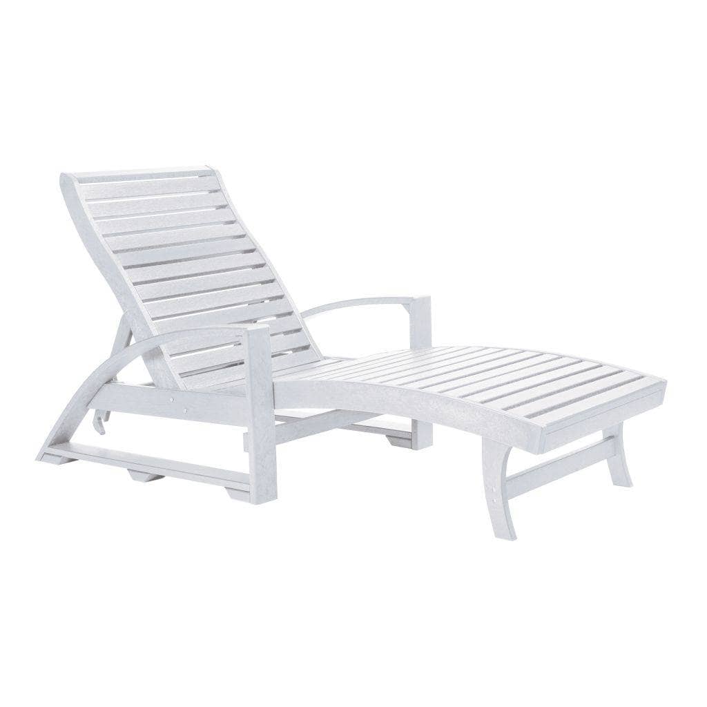 CR Plastic Chaise Lounge in White image 0